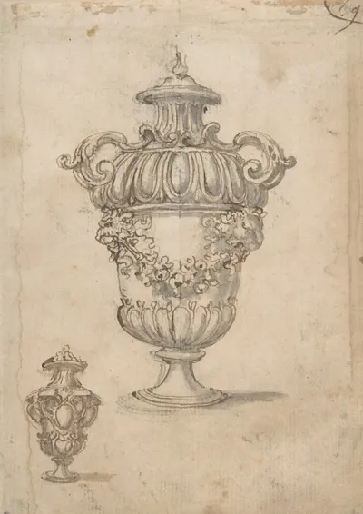 Two Designs For Vases