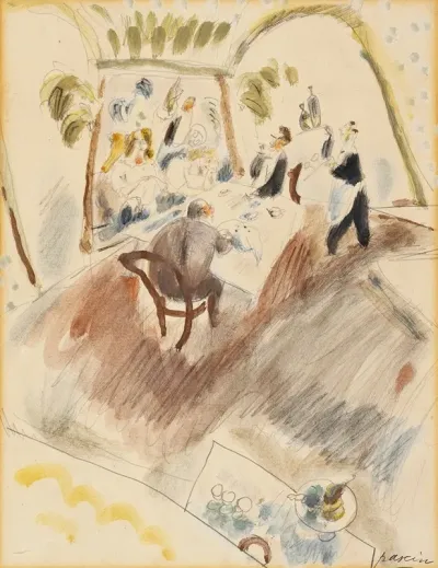 Two Men Dining