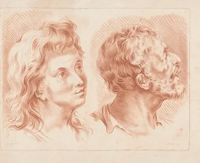 Two Mens Heads