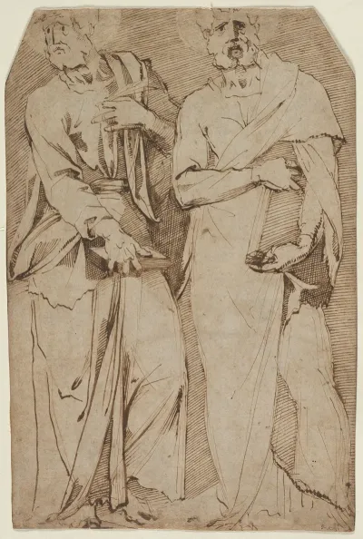 Two Standing Saints