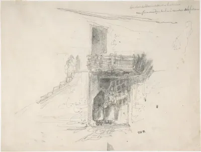 Two Women Talking In A Doorway