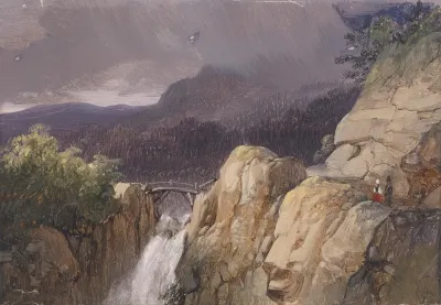 Ubergang Uber Den Wasserfall