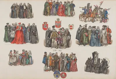 Ubiory W Polsce Clothing In Poland 1200 1795 Pl 08 — Jan Matejko Kanvas Tablo