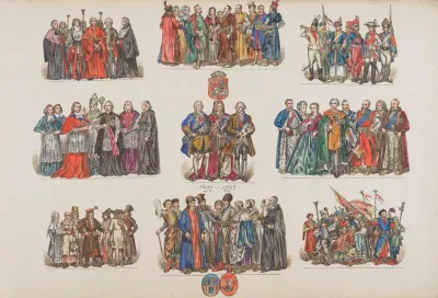 Ubiory W Polsce Clothing In Poland 1200 1795 Pl 11 — Jan Matejko Kanvas Tablo