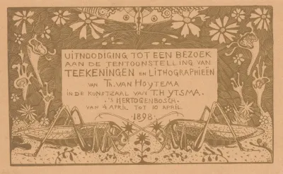 Uitnodiging Met Twee Sprinkhanen