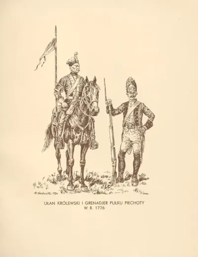 Ulan Krolewski I Grenadjer Z 1776 Roku