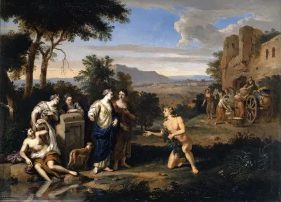 Ulysses And Nausicaa In An Arcadian Landscape