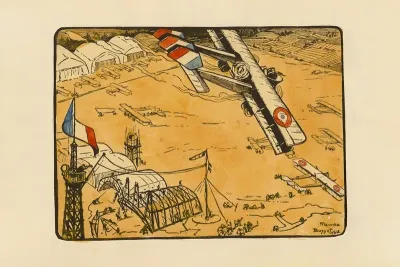 Un Camp Daviation 1918 An Aviation Camp 1918