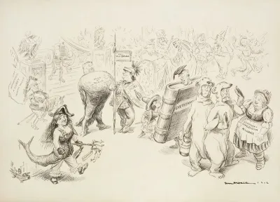 Uncle Sam Gives A Fancy Dress Ball