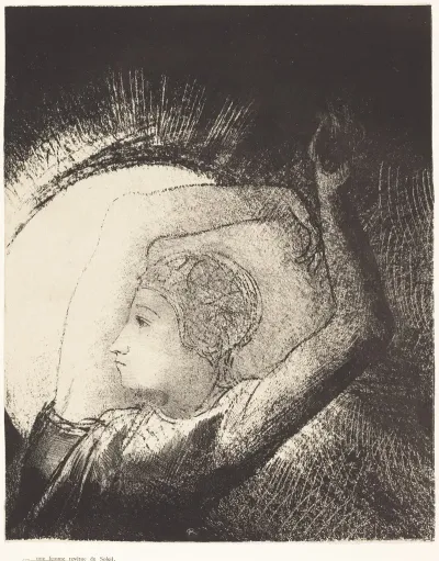 Une Femme Revetue Du Soleil