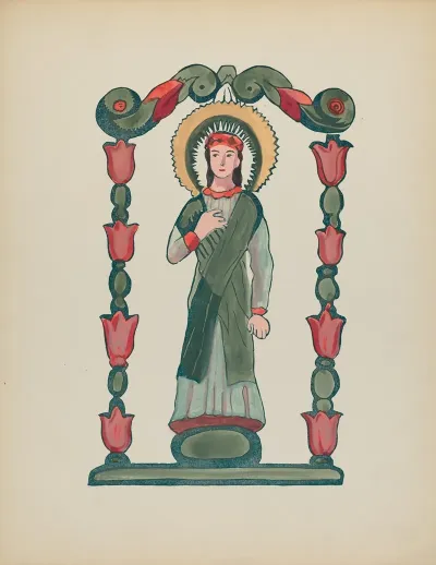 Unpublished Print For Immaculate Conception