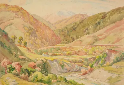 Untitled Landscape With Mountains