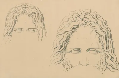 Upper Half Of Two Classical Heads