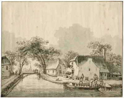 Vaart In Dorpje