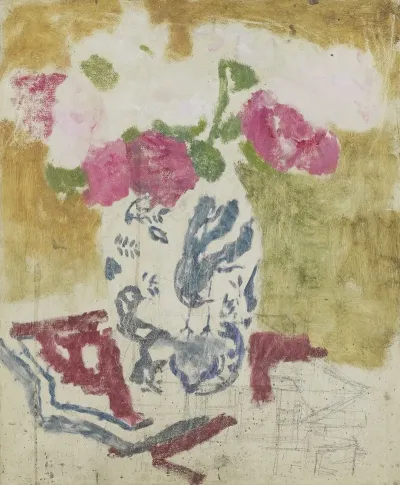 Vase With Pink Flowers