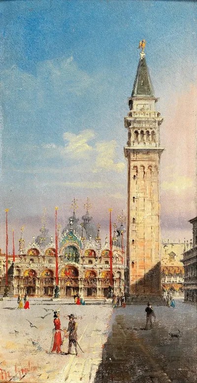 Venedig Blick Auf Den Markusdom