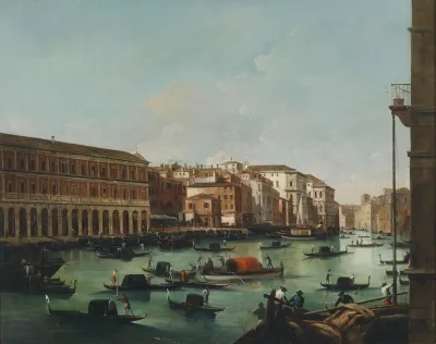 Venedig Canal Grande Mit Fabbriche Nuove