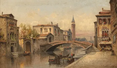 Venedig Kanalmotiv