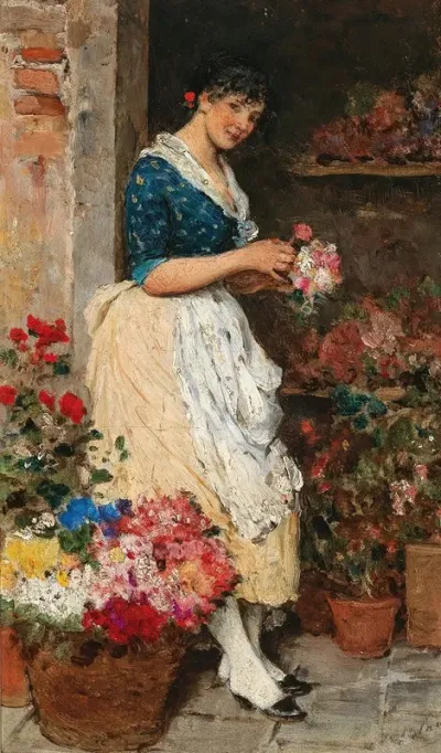 Venezianisches Blumenmadchen