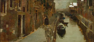 Venice A View Of A Winter Canal