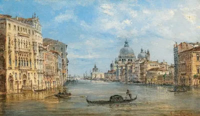Venice A View Of The Grand Canal 3