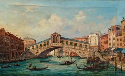Venice The Rialto Bridge In Venice