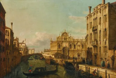 Venice The Rio Dei Mendicanti And The Scuola Di San Marco