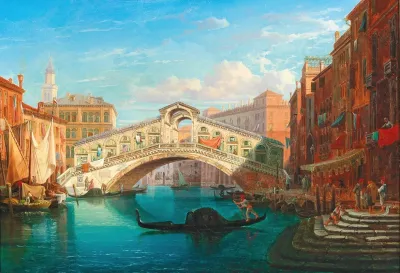 Venice View Of The Rialto Bridge