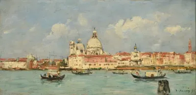 Venise La Douane Et Notre Dame De La Salute