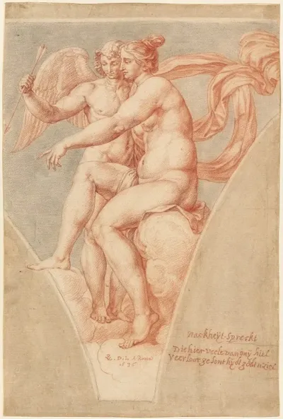 Venus And Cupid After Raphael