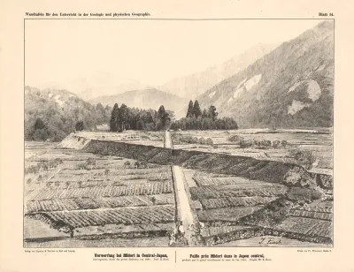 Verwerfung Bei Midori In Central Japan Hervorgerufen Durch Das Grosse Erdbeben Von 1891