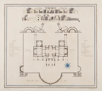 Vestigia Delle Terme Di Tito Plan Of The First Floor
