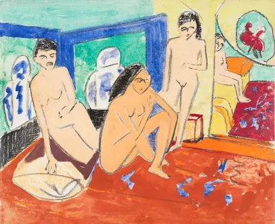 Vier Weibliche Akte Im Atelier