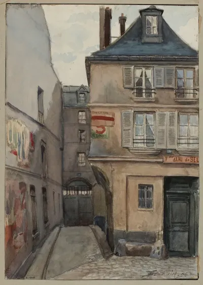 Vieux Paris Vieilles Maisons 16 18 Rue Du Cloitre Notre Dame