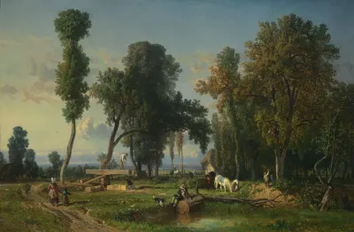 View At La Ferte Saint Aubin Near Orleans
