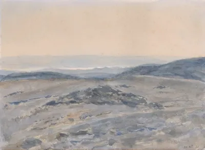 View From Mount Scopus In Jerusalem Of The Dead Sea And The Moabite Mountains