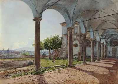 View From Santonofrio On Rome