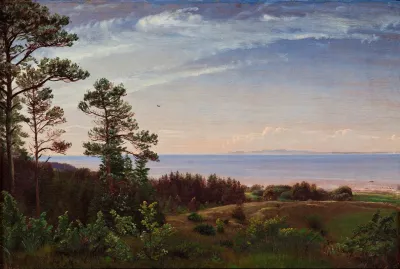 View From The Northern Coast Of Zealand Over Kattegat And Kullaberg