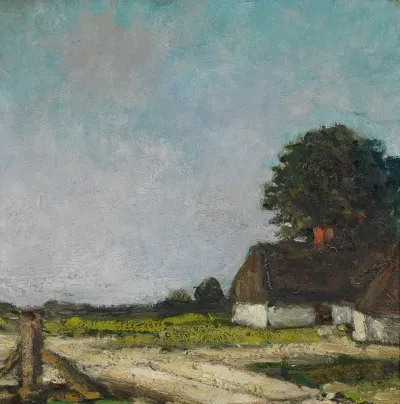 View In The Kempen With A Plank Bridge