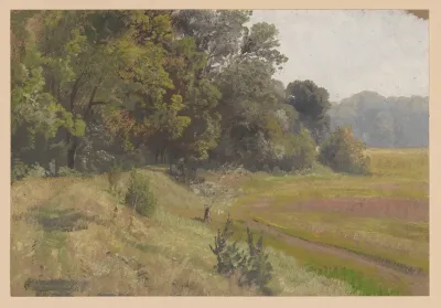 View Of A Meadow In The Oder Valley