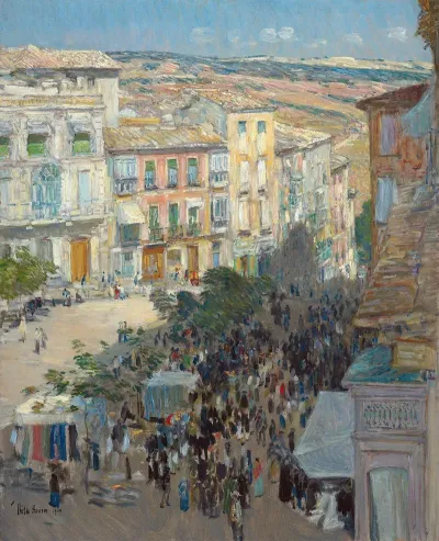 View Of A Southern French City