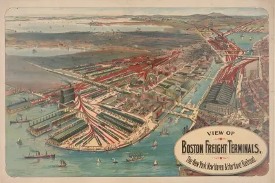 View Of Boston Freight Terminals The New York New Haven Hartford Railraod