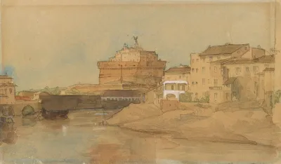 View Of Castel Sant Angelo From The Tiber