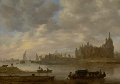 View Of Duurstede Castle At Wijk Bij Duurstede