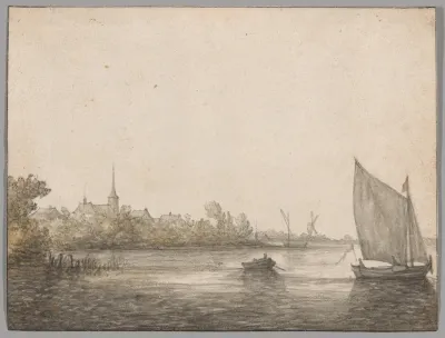 View Of Ijsselmonde Seen Across The New Maas