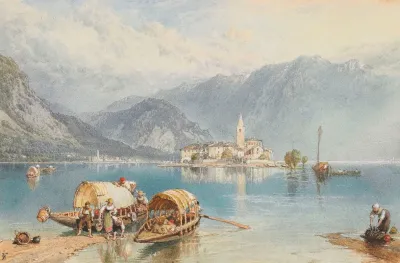 View Of Isola Bella Lake Maggiore Italy