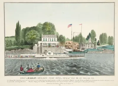 View Of J M Dunlaps Hurlgate Ferry Hotel