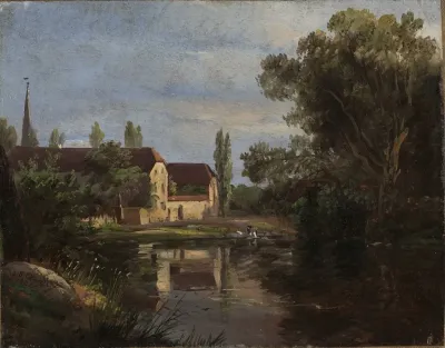 View Of Plauen At The River Weisseritz