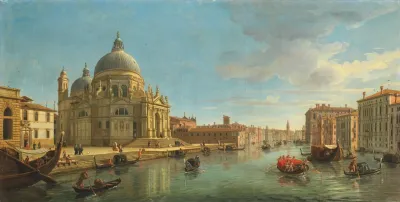 View Of Santa Maria Della Salute Venice From The Entrance Of The Grand Canal