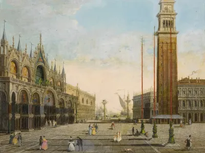 View Of St Marks Square With The Piazzetta And San Giorgio Maggiore In The Background
